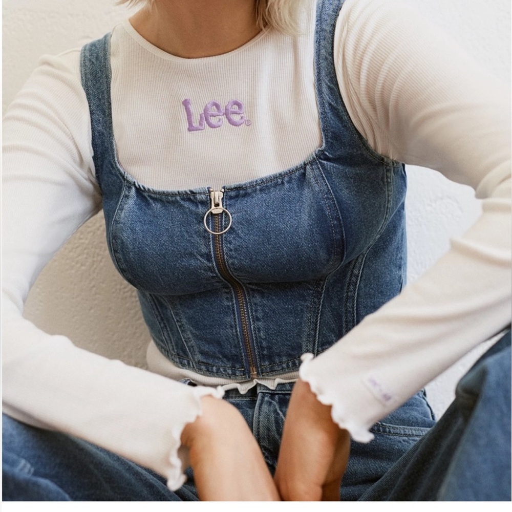 Lee x H&M denim corset style top